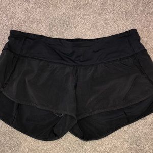 Lululemon Black Running Shorts